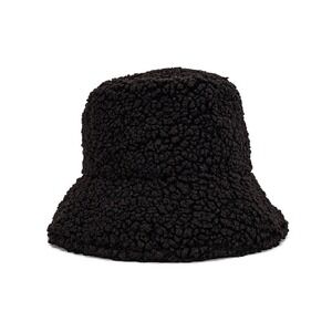 Lack‎ of Color Teddy Bucket Hat Fuzzy Sherpa Style Black Small/Medium L2